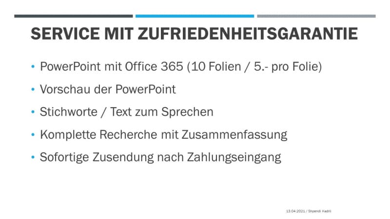 PowerPoint-Vortrag