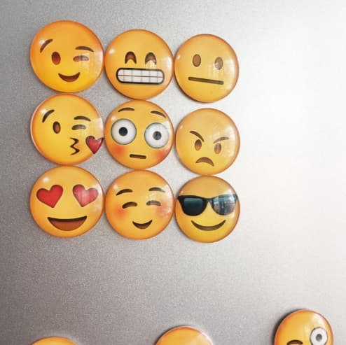 Magnet Emoji 5 Stk. NEU