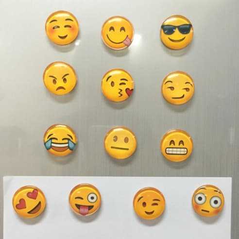 Magnet Emoji 5 Stk. NEU