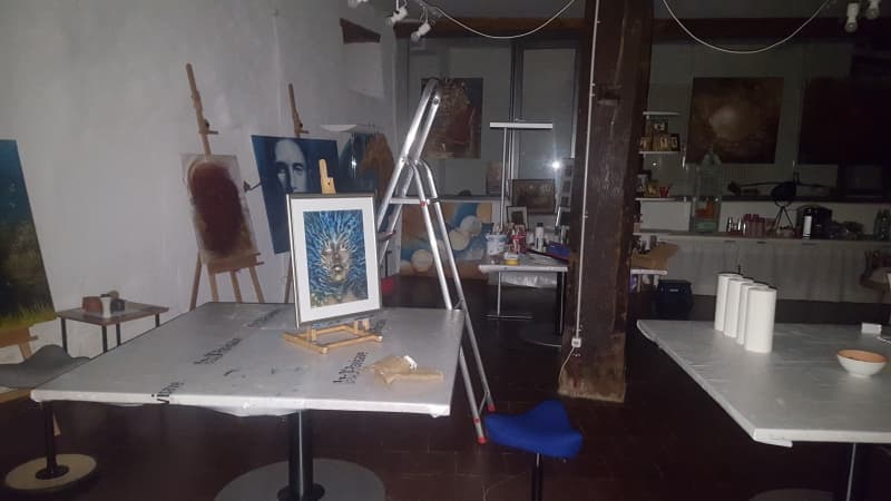 abstraktes Portraitieren