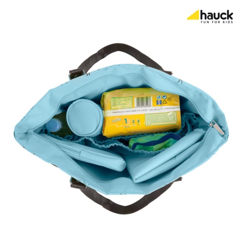 Trendige Wickeltasche "Sammy Bag" blau, Fabrikneu