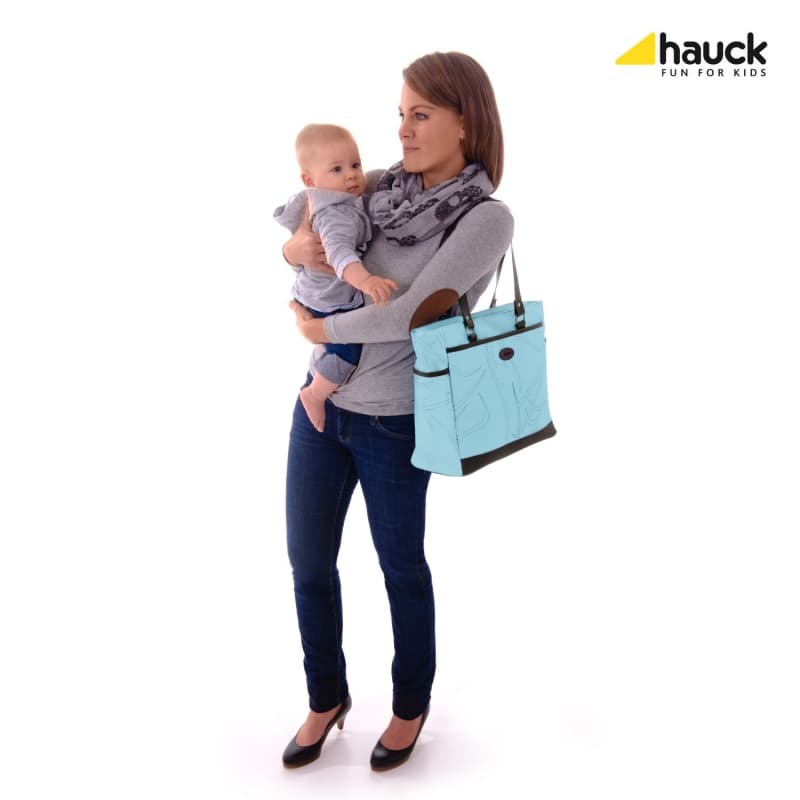 Trendige Wickeltasche "Sammy Bag" blau, Fabrikneu