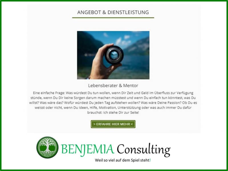 Lebensberater & Mentor - Weil so viel auf dem Spiel steht!