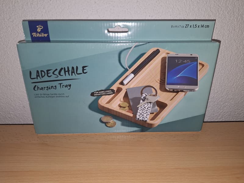 Ladeschale Tchibo - 2in1 Qi-Charger Ladestation + Organizer