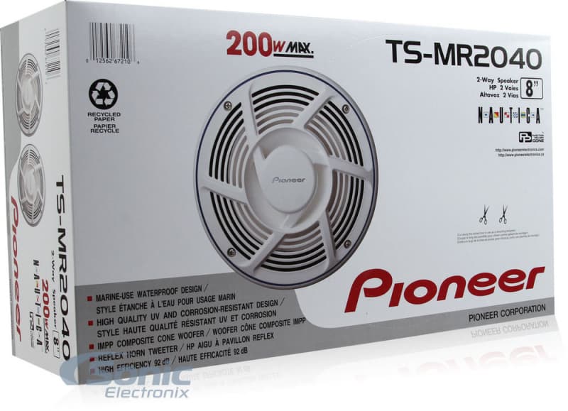 Pioneer Marine Weisse Lautsprecher Schiffe Neu