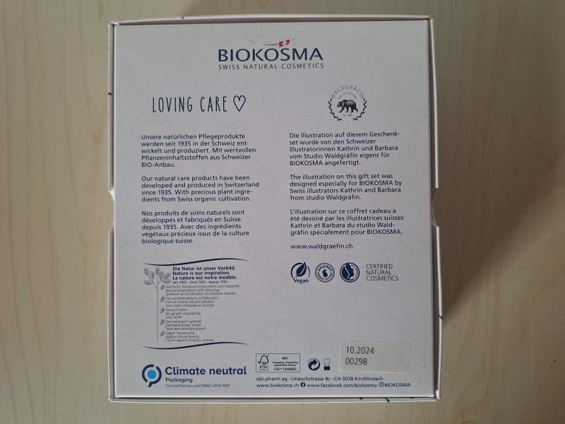 BIOKOSMA Geschenkset MEN 2-teilig, NEU & OVP