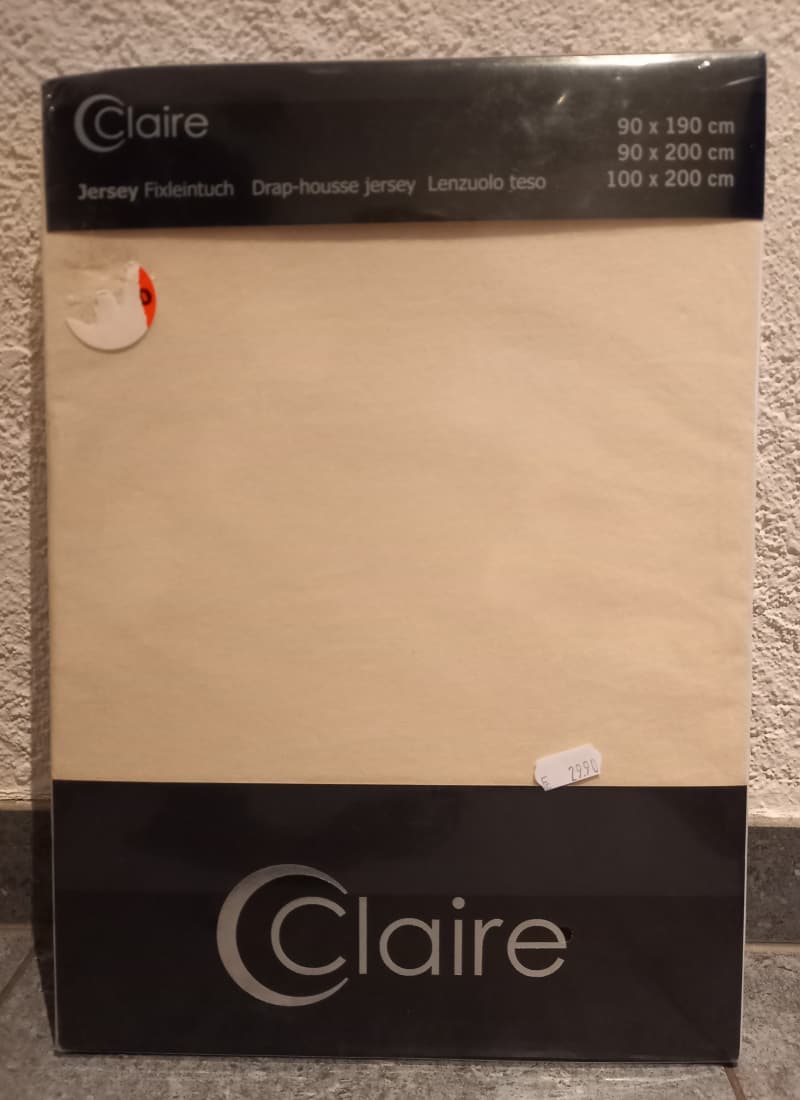 2 Versch. Farben Claire JERSEY FIXLEINTUCH in OVP Für Weihnachten