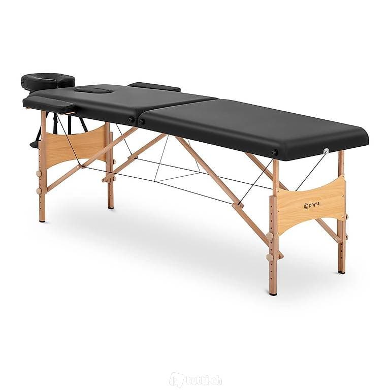 Massageliege mit Tragetasche und div. Zubehör