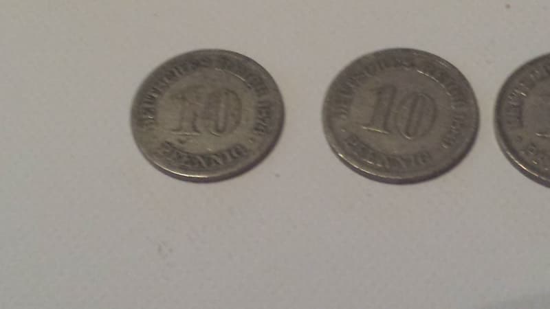 5 Alte Deutsches Reich Münzen