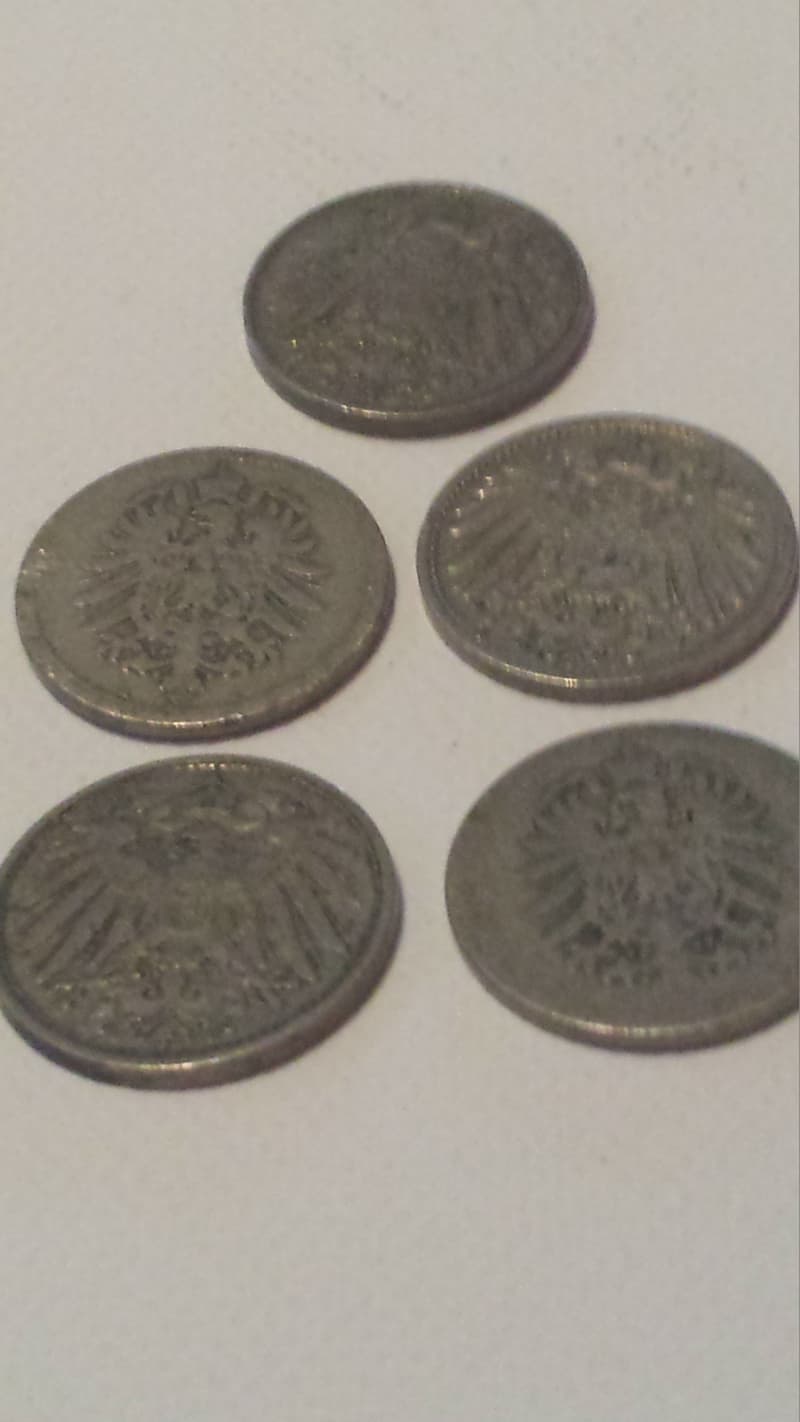 5 Alte Deutsches Reich Münzen
