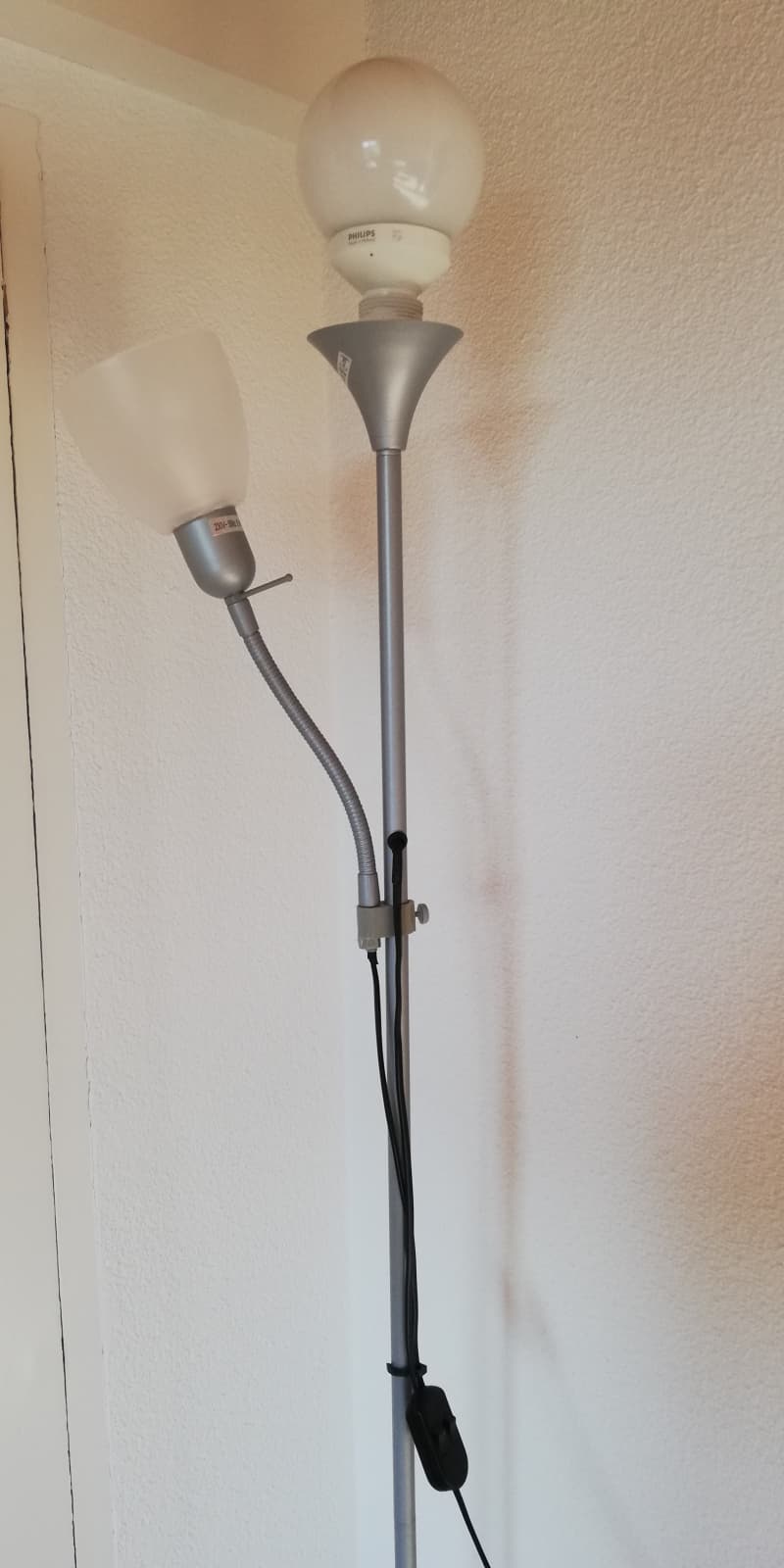 Stehlampe 180 cm (E27+E14)
