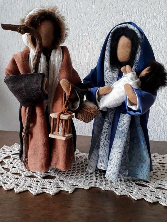 Schwarzenberger Krippenfiguren; selbstgemacht