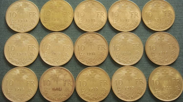 15x Gold Vreneli