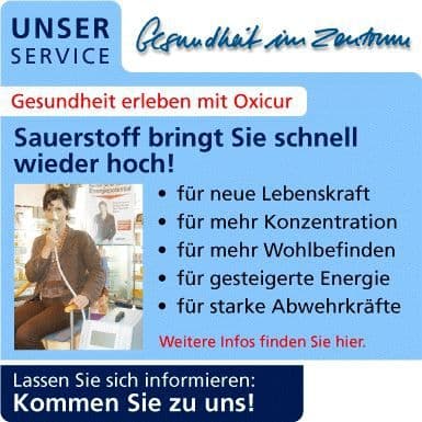 Sauerstoff-Kur - Sauerstofftherapie SMT nach Prof. Ardenne