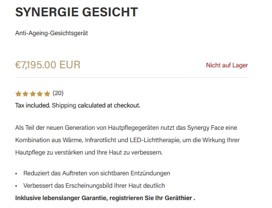 OPATRA SYNERGIE GESICHT Anti-Ageing-Gesichtsgerät