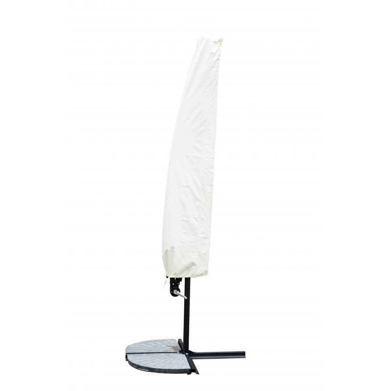 Sonnenschirm Ampelschirm 300cm weiss (Kostenlose Lieferung)