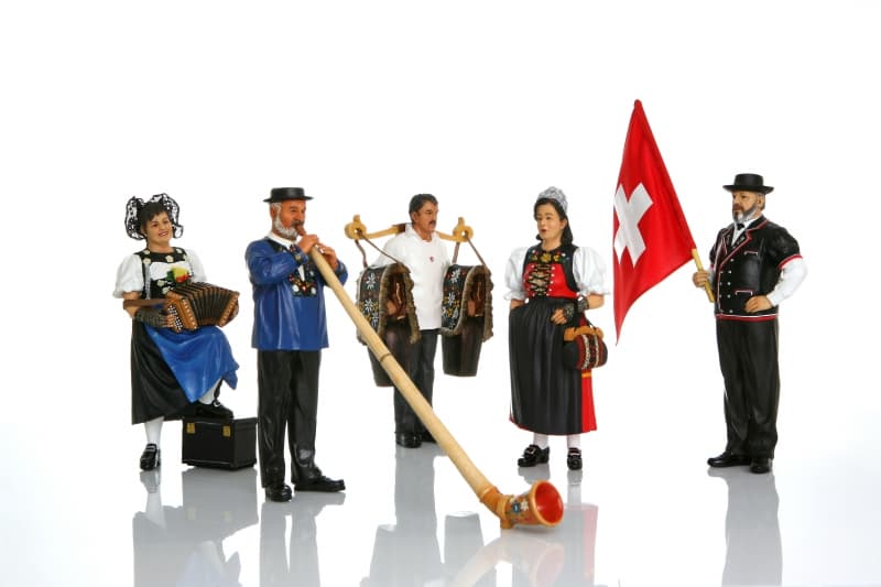 schweizer Folklore Figuren
