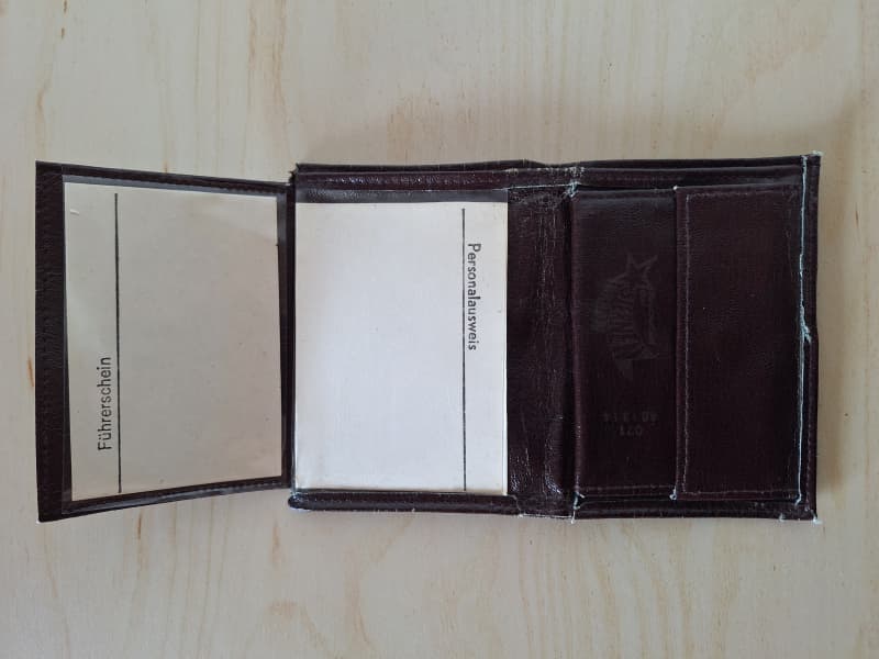 7-fächer Portemonnaie, Brieftasche, Geldbörse braun