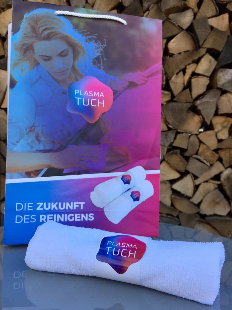 Plasma Tuch, es reinigt perfekt nur mit Wasser!