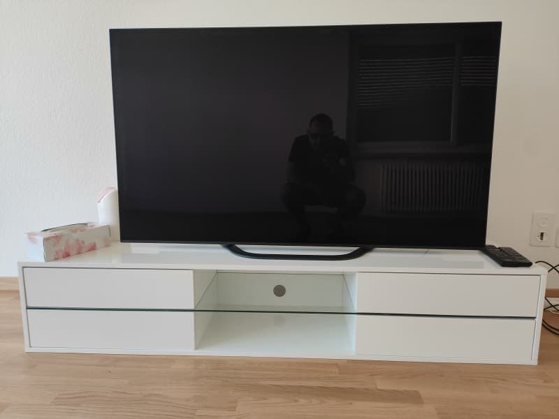 weisses TV Sidebaord neuwertig 160X40X30