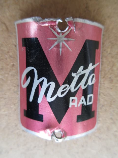 Metta Rad Steuerkopf D Schild Emblem
