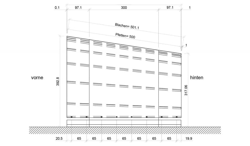 Rundbogenbühne (Holz, 5x8m Bodenfläche) zu vermieten