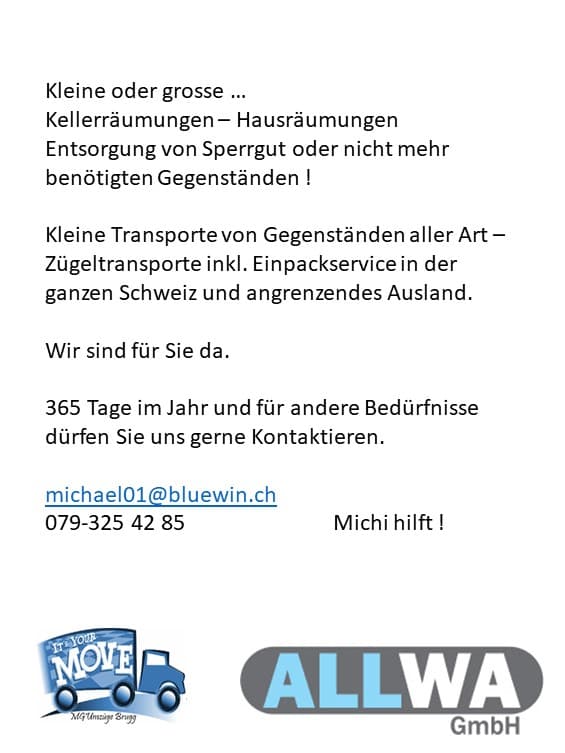Umzüge Transport Entsorgungen Liefern
