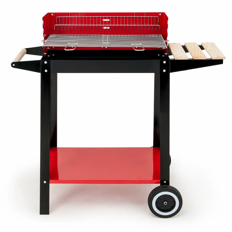 88990476 BBQ Grillwagen fahrbar + 3tlg. Grillbesteck Edelstahl