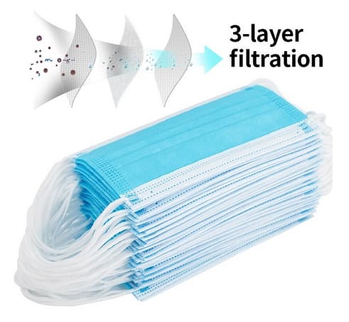 50 Stk. dreilagige Mundschutzmasken nur CHF 26 - NUR NOCH 2 SET'S