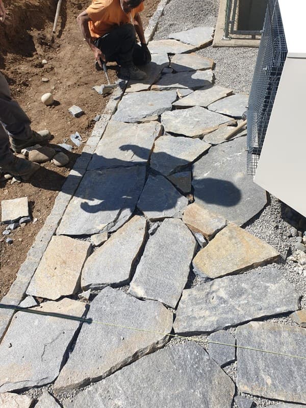 Quarzit Polygonalplatten-Garten-Terrassenplatten 2-3cm/30m2