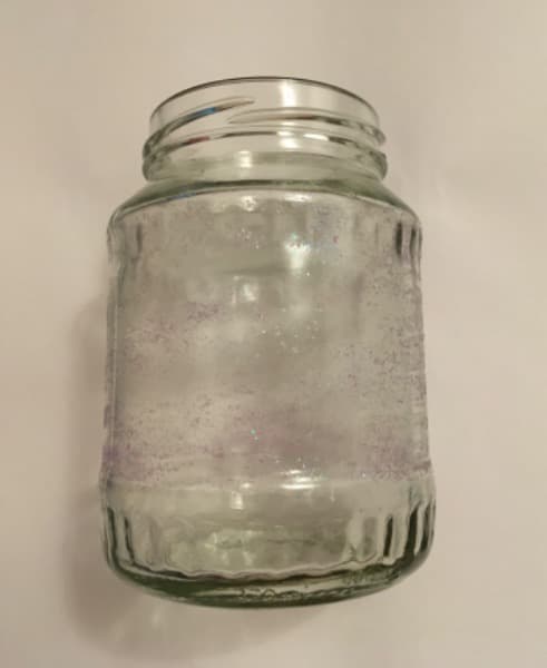 Glasvase glitzer