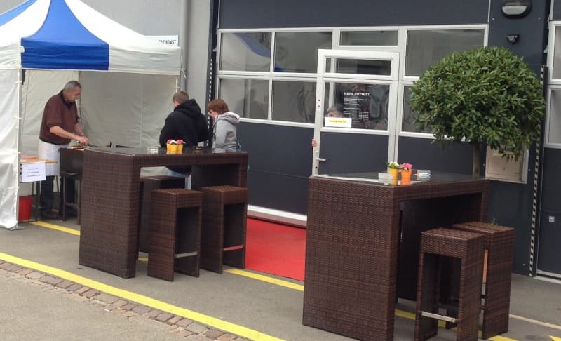 Bartheke Barelement Hochtisch Bartisch Theke mieten Stehtisch