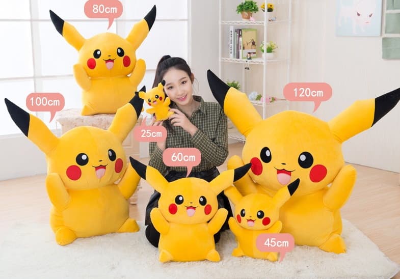 Pokémon Plüsch Pikachu 80cm XL 120cm XXL Kuscheltier Plüschtier