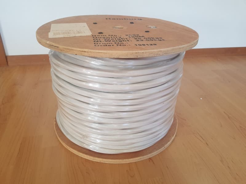 100m 4-Fach Antennenkabel im Schutz Mantel Digital Quad 4 in 1 LN