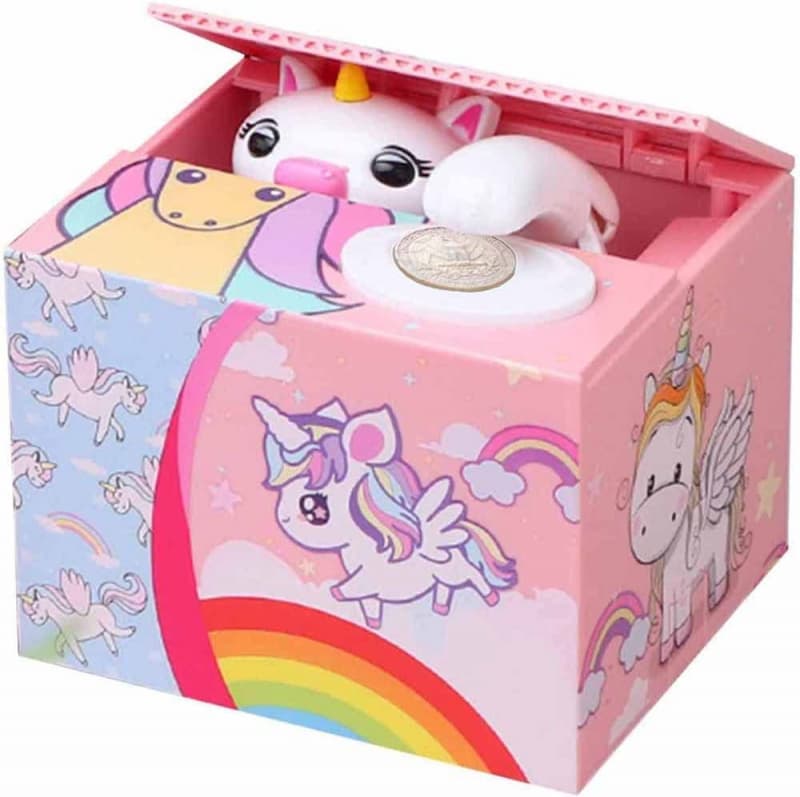 Einhorn Spardose Unicorn Sparkässeli Münz Box Dose Geschenk Girl