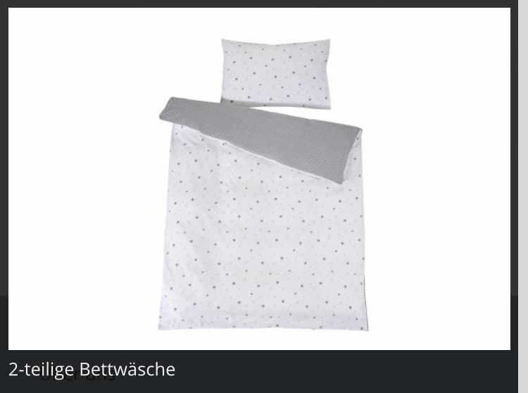 SCHARDTH BETTWÄSCHE STERNCHEN GRAU 2-teilig
