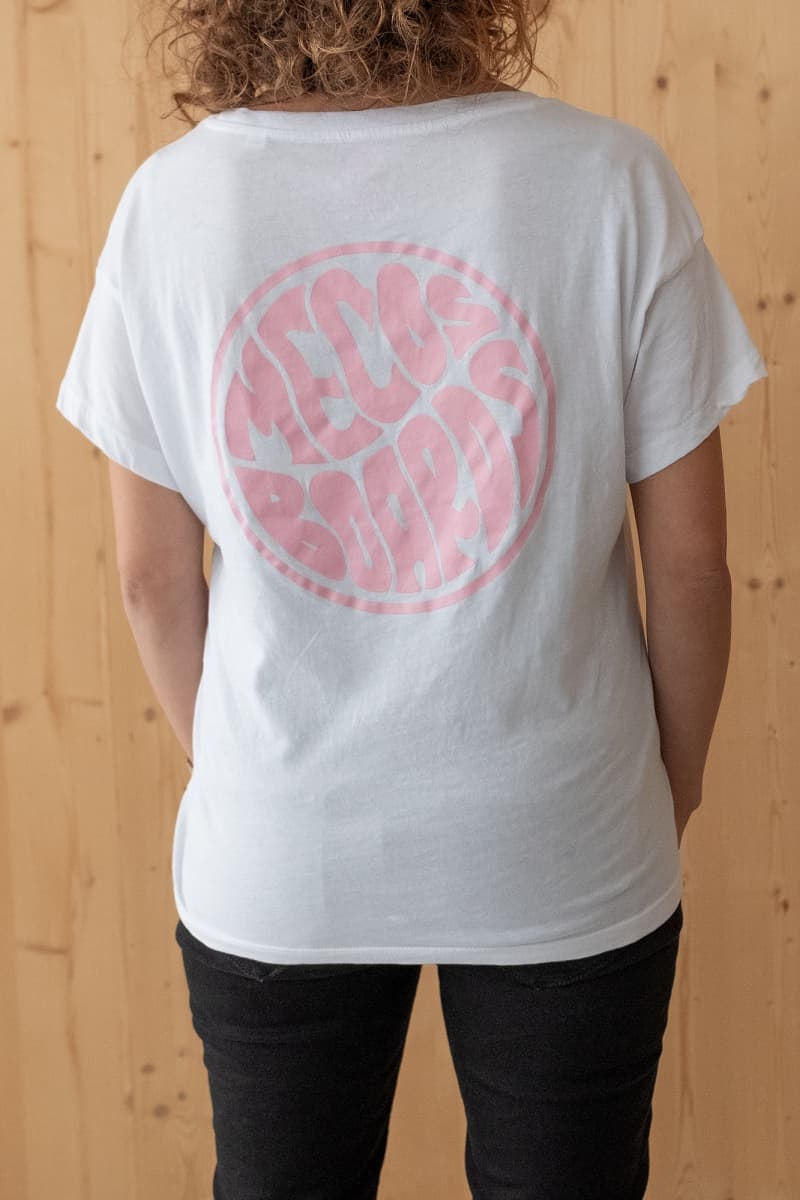 T-Shirt, Women, Weiss, Grösse S-L von MECOS BOARDS