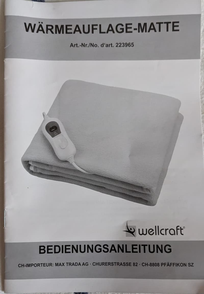 Wärmeauflage-Matte 80x160, Wellkraft