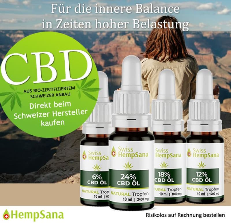 Schweizer CBD Öl mit möglichst hohem Reinheitsgehalt - Hempsana