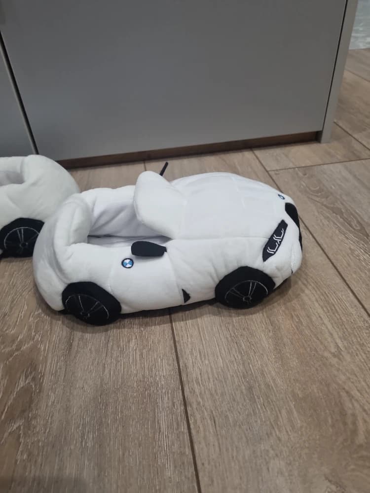 BMW Hausschuhe aus Plüsch mit rutschfester Sohle für Erwachsene