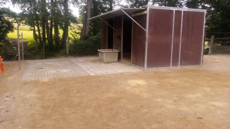 Freilaufstall mit direktem Weidegang