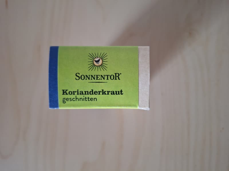 SONNENTOR Korianderkraut geschnitten 15g BIO, NEU & OVP