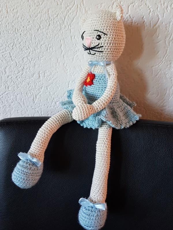 Katze selbst gehäkelt