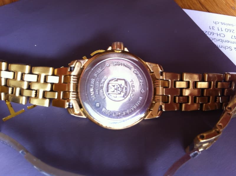 Elegante Tissot Ballade 2000 Damen Uhr im Gold-Ton gehalten