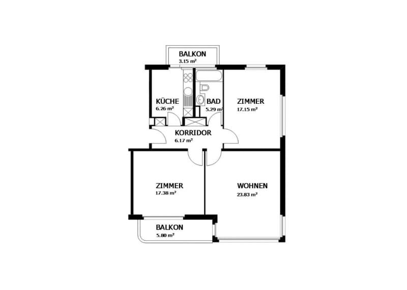 Schöne helle Altbauwohnung