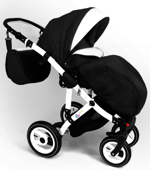 Travel-System "ELLO" schwarz mit Babyschale Gr.0, FABRIKNEU