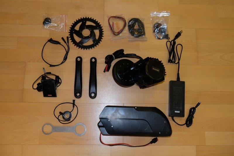 Bafang BBS HD 1000W, E Bike Umbausatz mit Akku Tiger Shark