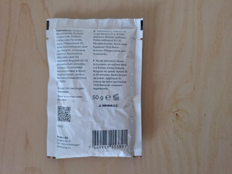Yegi Relax Kräuter-Badesalz 50g