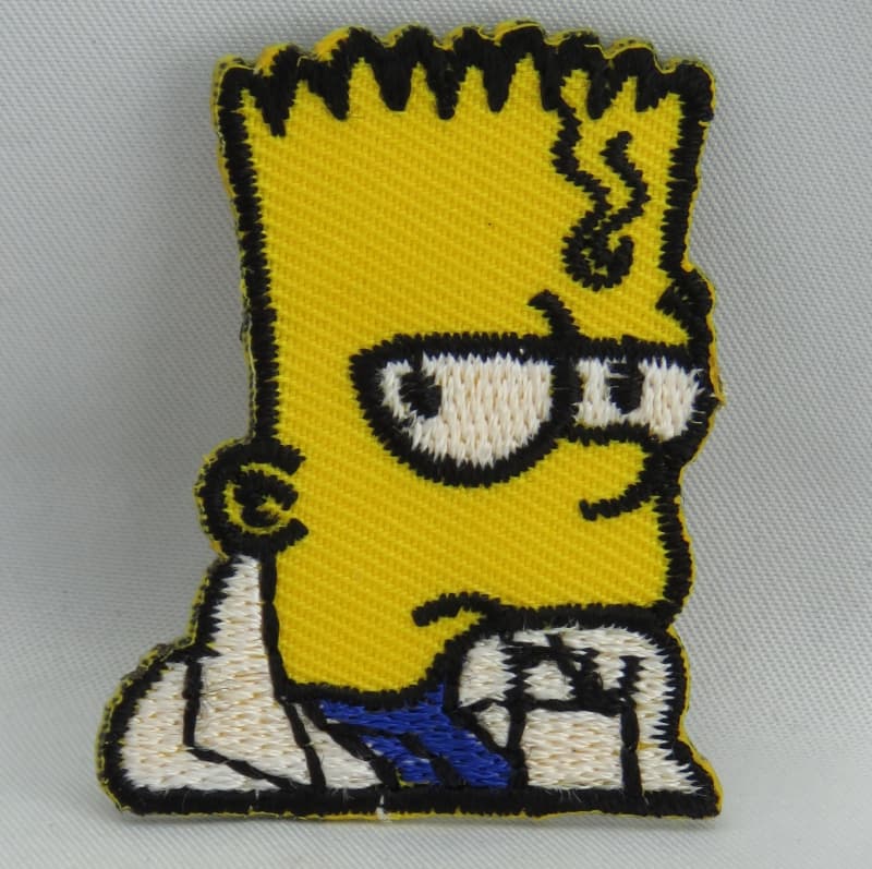 BART SIMPSON - Sticker zum Aufbügeln - Stickerei - Neu