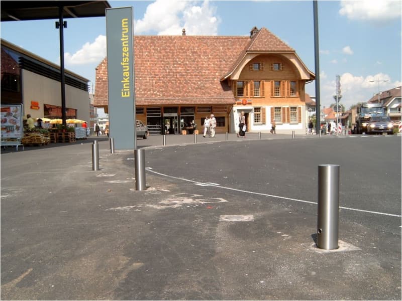 Polleranlagen, Absperrpfosten, Parkplatzsperre - CH Fabrikat